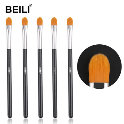 BEILI Natural Goat Hair kosmētikas birstes Pink Eye Brush Rose Golden Black Korektors Eye Shadow Brow Eyeliner Single Makeup Brush