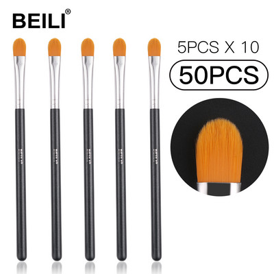 BEILI Natural Goat Hair kosmētikas birstes Pink Eye Brush Rose Golden Black Korektors Eye Shadow Brow Eyeliner Single Makeup Brush