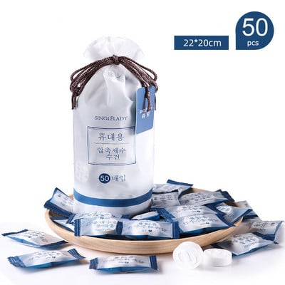 Prosop de față din bumbac comprimat, de unică folosință, cu desene animate, prosop portabil de călătorie, prosop de curățare îngroșat, țesut pătrat mic