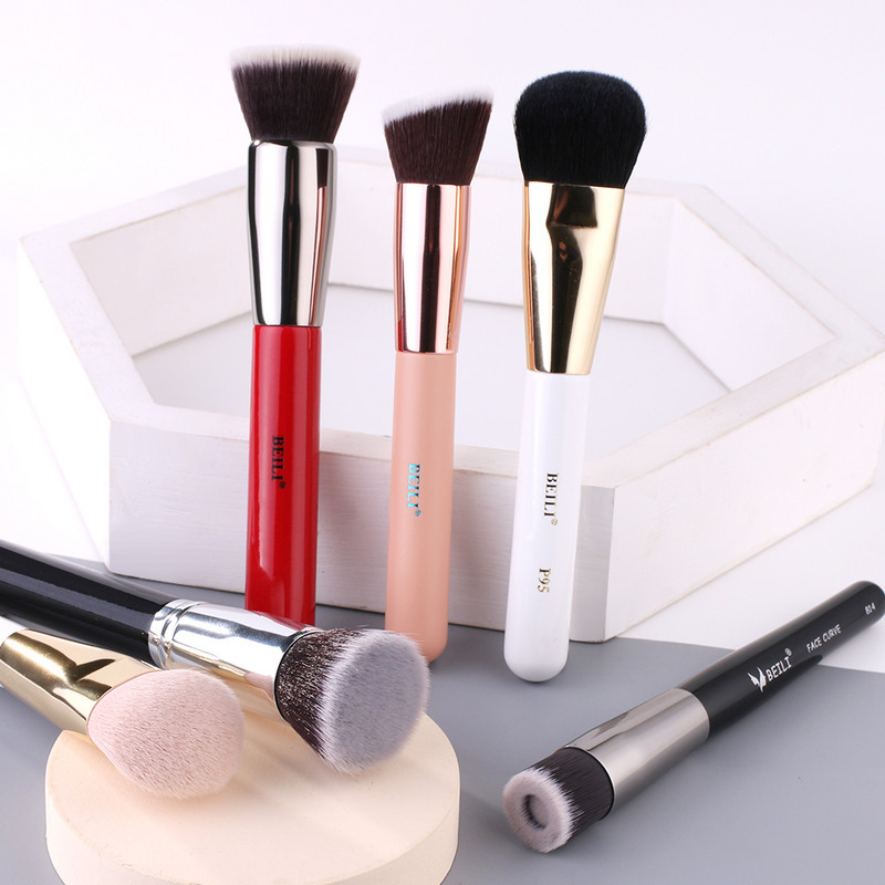 BEILI Professzionális arc smink ecsetek 1 db alapozóhoz Contour Liquid Blending korrektor Buffing Sminkecset nőknek