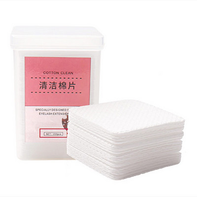 200 buc/cutie Extensie de gene Tampoane pentru îndepărtarea lipiciului Genele Altoire Lipici nețesut Curățare Ștergeți fără scame Șervețele de hârtie Curățați genele