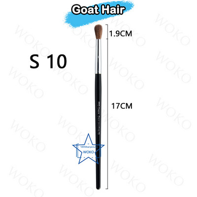Perie pentru contur sprâncene Perie pentru creion de ochi Perie profesională pentru sprâncene cu ventilator mic, perie de machiaj de înaltă calitate, instrumente S36