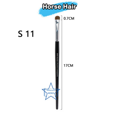 Perie pentru contur sprâncene Perie pentru creion de ochi Perie profesională pentru sprâncene cu ventilator mic, perie de machiaj de înaltă calitate, instrumente S36