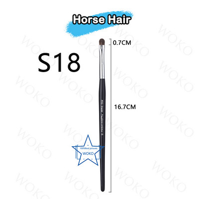 Perie pentru contur sprâncene Perie pentru creion de ochi Perie profesională pentru sprâncene cu ventilator mic, perie de machiaj de înaltă calitate, instrumente S36