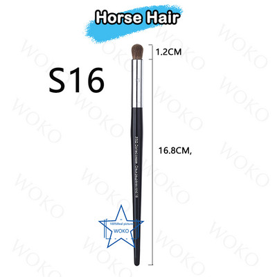Perie pentru contur sprâncene Perie pentru creion de ochi Perie profesională pentru sprâncene cu ventilator mic, perie de machiaj de înaltă calitate, instrumente S36