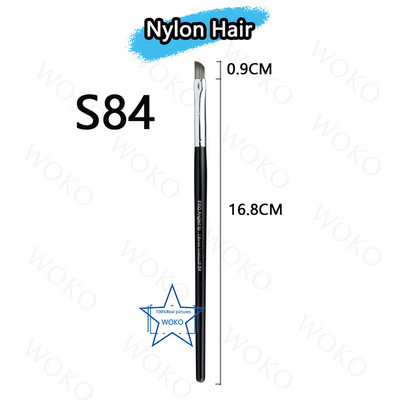 Perie pentru contur sprâncene Perie pentru creion de ochi Perie profesională pentru sprâncene cu ventilator mic, perie de machiaj de înaltă calitate, instrumente S36