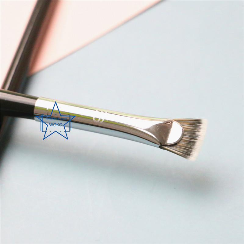 Perie pentru contur sprâncene Perie pentru creion de ochi Perie profesională pentru sprâncene cu ventilator mic, perie de machiaj de înaltă calitate, instrumente S36