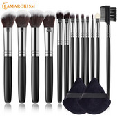 13 db-os sminkecset készlet 2 db púderpúderes alapozó pirosító púder szemhéjfestékkel ajakkeverő szempilla ecset Beauty sminkeszközök