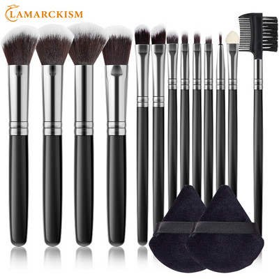 13 db-os sminkecset készlet 2 db púderpúderes alapozó pirosító púder szemhéjfestékkel ajakkeverő szempilla ecset Beauty sminkeszközök