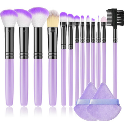 13 db-os sminkecset készlet 2 db púderpúderes alapozó pirosító púder szemhéjfestékkel ajakkeverő szempilla ecset Beauty sminkeszközök