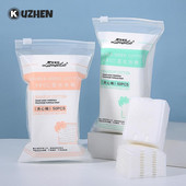 50 buc Șervețele de curățare a feței din bumbac natural moale cu trei straturi Tampoane demachiante Cosmetice Frumusețe Machiaj Instrumente pentru curățarea feței