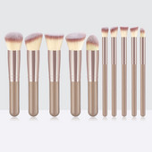 10PCS Minin set četkica za šminku Kozmetička šminka za lice Alati za šminkanje Ženska ljepota Profesionalna podloga sjenilo za oči