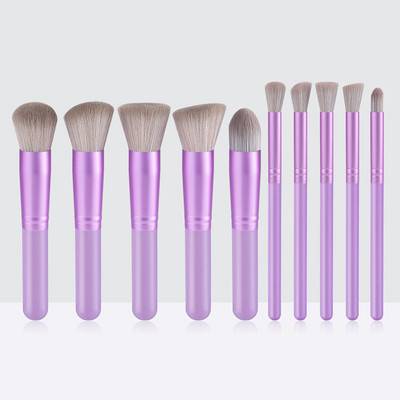 10PCS Minin set četkica za šminku Kozmetička šminka za lice Alati za šminkanje Ženska ljepota Profesionalna podloga sjenilo za oči