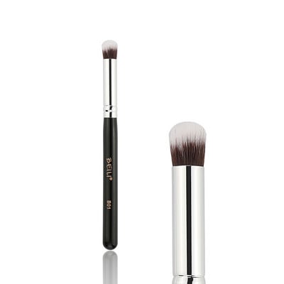 BEILI X06/X04/X08 Pensule de machiaj fard de pleoape negre Fond de ten conic pentru fard de pleoape Păr natural de capră 1 bucată perie de machiaj pentru ochi