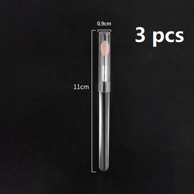 3 kom/set Prijenosni aplikator za sjajilo za usne Višenamjenski kist za šminku s poklopcem za prašinu Silikonski kistovi za usne Kozmetički alati