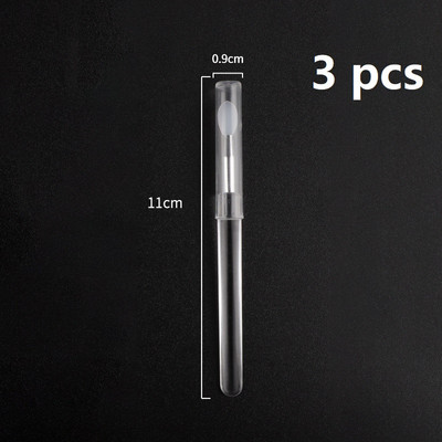 3 kom/set Prijenosni aplikator za sjajilo za usne Višenamjenski kist za šminku s poklopcem za prašinu Silikonski kistovi za usne Kozmetički alati