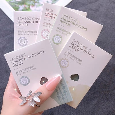 100pcs Face Oil Control Cleaning Wipes Oil Control Face Absorbent Paper Absorbing Sheet Oily Matting Tissues Face Cleaning Paper