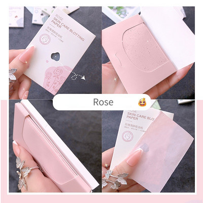 100 buc șervețele de curățare pentru controlul uleiului de față Hârtie absorbantă de față cu control al uleiului Foaie absorbantă Șervețele pentru maturi uleioase Hârtie de curățare a feței