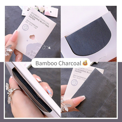 100 buc șervețele de curățare pentru controlul uleiului de față Hârtie absorbantă de față cu control al uleiului Foaie absorbantă Șervețele pentru maturi uleioase Hârtie de curățare a feței