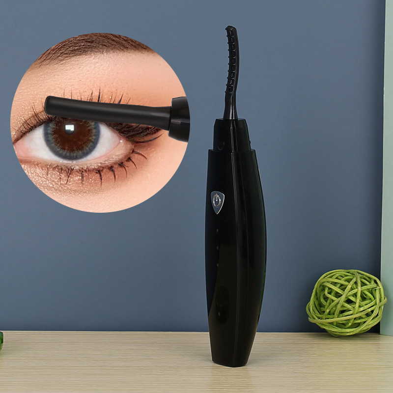 Elektrinis blakstienų rietiklis, greito kaitinimo temperatūros reguliuojamas blakstienų volelis moterims makiažo blakstienų rietiklis USB blakstienų tušo blakstienų pakėlimo rinkinys