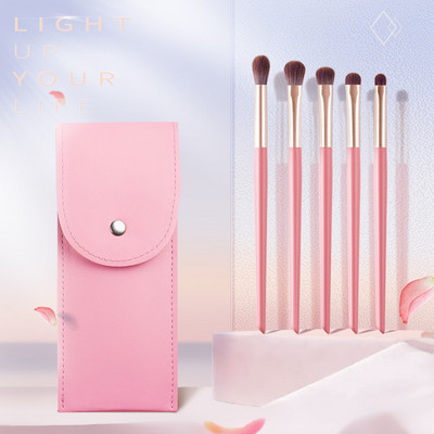 Kit de pensule de machiaj pentru ochi MyDestiny 5 buc. Perie pentru fard de ochi de înaltă calitate Perie pentru gene Set pensule de machiaj umbrire Pensule de machiaj