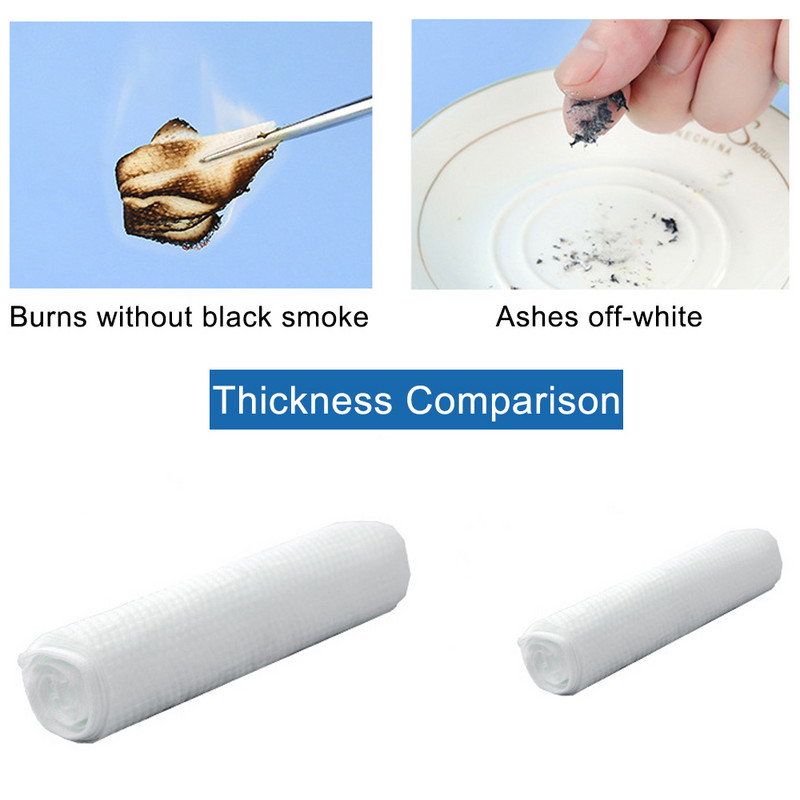 50/100 τμχ Μαντηλάκι καθαρισμού που πλένεται Πετσέτα ντεμακιγιάζ προσώπου μιας χρήσης Βαμβακερό σεντόνι Παχύ στεγνό και υγρό, μαλακό χαρτί προσώπου