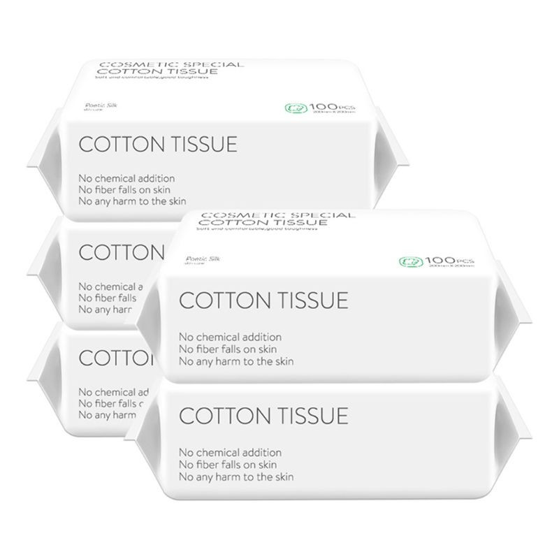 50/100 buc Prosop de față de unică folosință Șervețele faciale din bumbac Șervețele de machiaj pentru curățarea feței