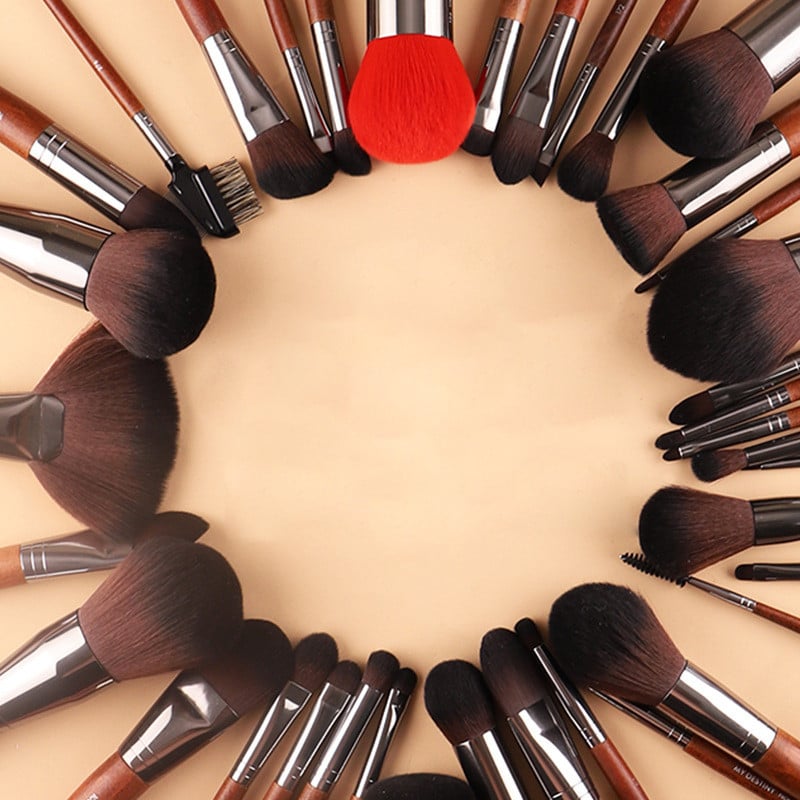 MUF Set complet de pensule de machiaj Fond de ten Pudră Fard de ochi Fard de obraz Concealer Pensule pentru detaliile ochilor Instrumente profesionale de machiaj
