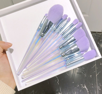 10 τμχ επαγγελματικά πινέλα μακιγιάζ Σετ Καλλυντικής πούδρας Σκιών ματιών Ίδρυμα Ρουζ Blending Concealer Beauty Make Up Tool Brushes