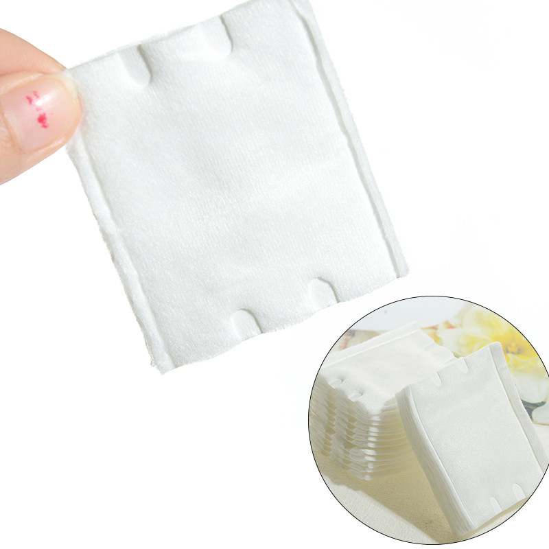 50 buc. Tampoane de bumbac pentru presare cu marginea dublă pentru machiaj îngroșat Prosop pentru curățarea feței, cosmetice moale, șervețele demachiante
