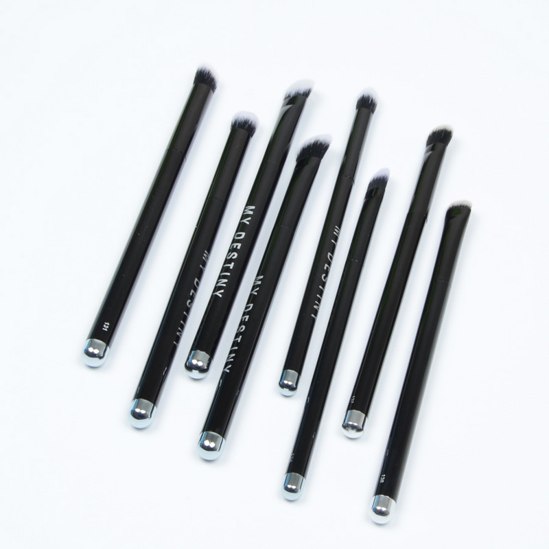 1 buc. My Destiny, mâner metalic, din fibre sintetice, pensule moi pentru machiaj, machiaj pentru ochi, fard de pleoape, corector, cute, perie de machiaj profesională