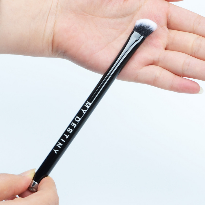 1 buc. My Destiny, mâner metalic, din fibre sintetice, pensule moi pentru machiaj, machiaj pentru ochi, fard de pleoape, corector, cute, perie de machiaj profesională