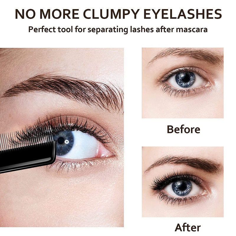 Ripsmete kamm metallist hambad ripsmete koolutaja eraldaja ripsmete hooldamise harjad ripsmete kosmeetika kamm