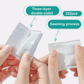 Еднократни разтегливи почистващи грим Памучни кърпички Тънки тампони за премахване на грим Дебела почистваща хартия за лице Инструменти за грим