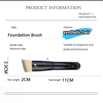 Νέα PRO Foundation Brush Cream Liquid Foundation Brush Blending Brush Angled Synthetic Hair Foundation Buffing Makeup Tools L28