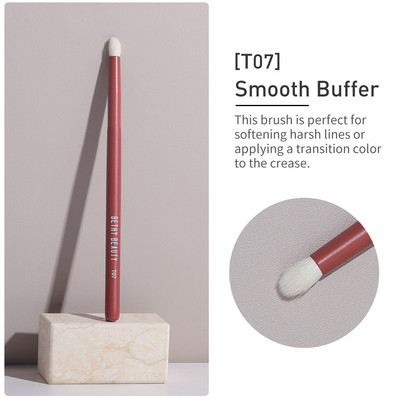 Roșu 1 bucată perie de machiaj o singură perie pudră fard de ochi Instrumente de machiaj profesional păr de capră păr sintetic BETHY BEAUTY