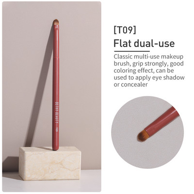 Roșu 1 bucată perie de machiaj o singură perie pudră fard de ochi Instrumente de machiaj profesional păr de capră păr sintetic BETHY BEAUTY