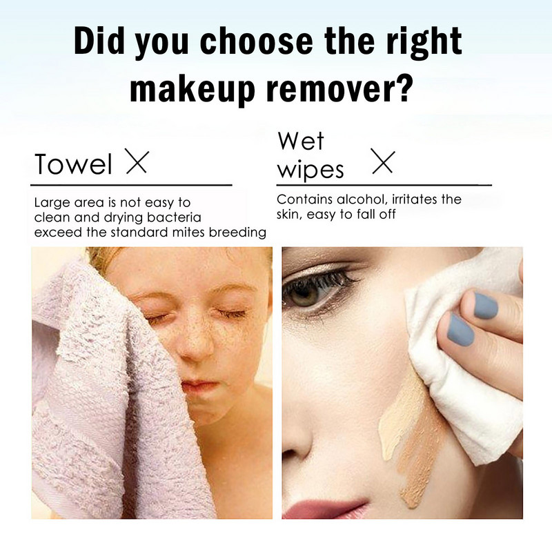 Machiaj din bumbac, lavabil, reutilizabil, rotund, fibră de bambus, demachiant, tampoane de bumbac, cârpă pentru a vă spăla fața, curățare.