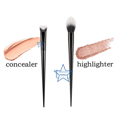 Pensula pentru pudră Fard de obraz BLACK Pensule vegană pentru pudră presată #22 - Instrument de cosmetice pentru pensulă de machiaj, rotundă mare, netedă, pentru amestecare a pudrei