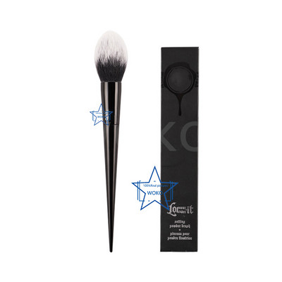 Pensula pentru pudră Fard de obraz BLACK Pensule vegană pentru pudră presată #22 - Instrument de cosmetice pentru pensulă de machiaj, rotundă mare, netedă, pentru amestecare a pudrei