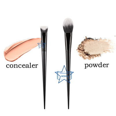 Pensula pentru pudră Fard de obraz BLACK Pensule vegană pentru pudră presată #22 - Instrument de cosmetice pentru pensulă de machiaj, rotundă mare, netedă, pentru amestecare a pudrei