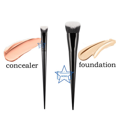 Pensula pentru pudră Fard de obraz BLACK Pensule vegană pentru pudră presată #22 - Instrument de cosmetice pentru pensulă de machiaj, rotundă mare, netedă, pentru amestecare a pudrei