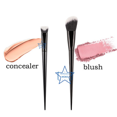 Pensula pentru pudră Fard de obraz BLACK Pensule vegană pentru pudră presată #22 - Instrument de cosmetice pentru pensulă de machiaj, rotundă mare, netedă, pentru amestecare a pudrei