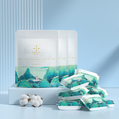 30 * 60 cm suure suurusega ühekordselt kasutatav kokkusurutud rätik pehme puhastav näokoe kaasaskantav pesulapiga näorätik kodureisiks õues