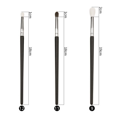 Shinedo 2/3/8/7 db sminkecset szett szemhéjpúder matt fekete színű puha kecskeszőr szépség sminkkészlet Brochas Maquillage