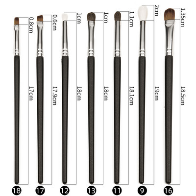 Shinedo 2/3/8/7 db sminkecset szett szemhéjpúder matt fekete színű puha kecskeszőr szépség sminkkészlet Brochas Maquillage