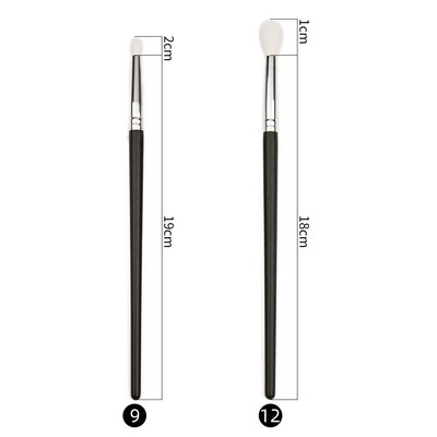 Shinedo 2/3/8/7 db sminkecset szett szemhéjpúder matt fekete színű puha kecskeszőr szépség sminkkészlet Brochas Maquillage
