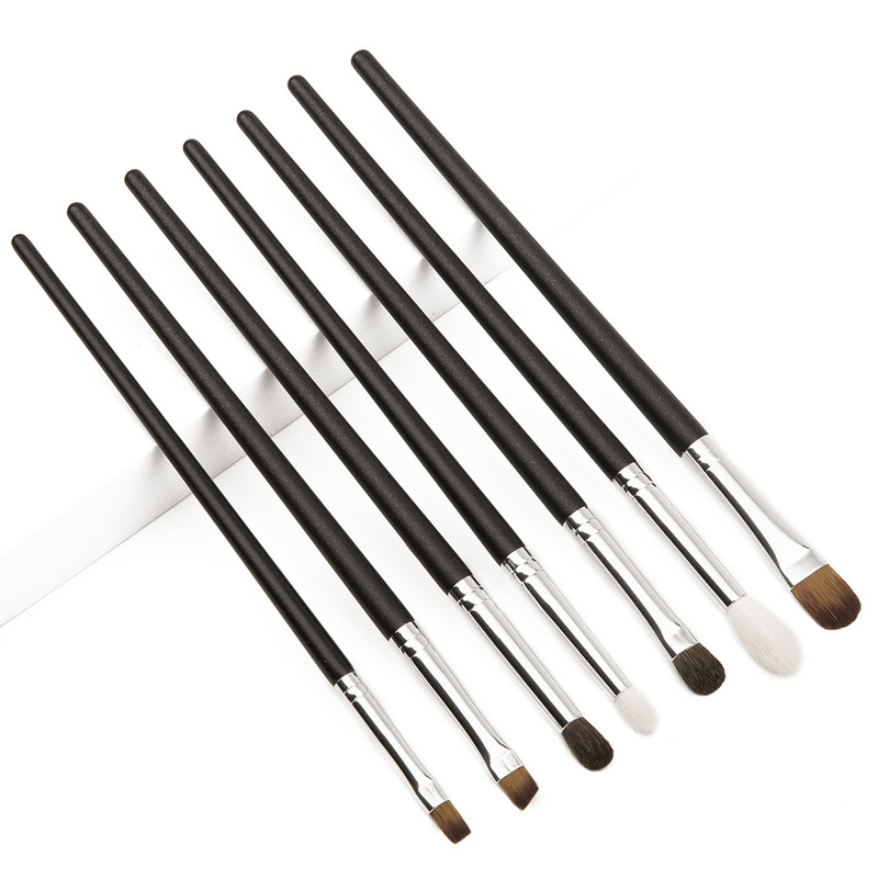 Shinedo 2/3/8/7 db sminkecset szett szemhéjpúder matt fekete színű puha kecskeszőr szépség sminkkészlet Brochas Maquillage