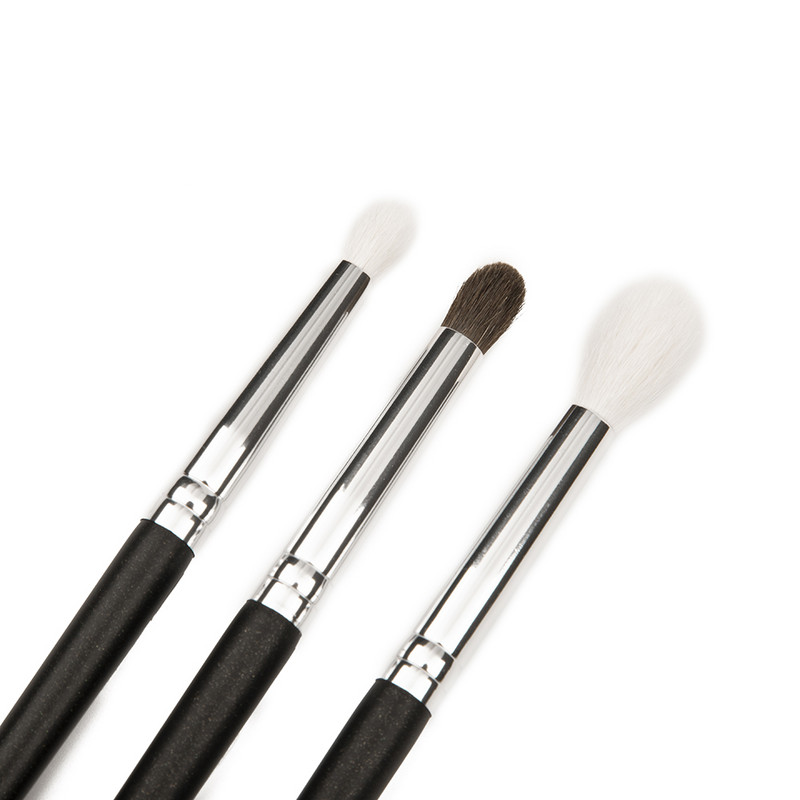 Shinedo 2/3/8/7 db sminkecset szett szemhéjpúder matt fekete színű puha kecskeszőr szépség sminkkészlet Brochas Maquillage