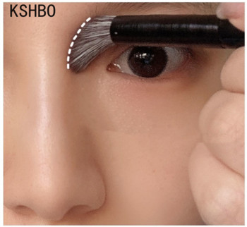 1/2 τμχ Πινέλο για σκιές μύτης Βούρτσες μακιγιάζ με γωνιακό περίγραμμα Πρόσωπο Bronzer Nose Silhouette Eyeshadow Cosmetic Blending Make Up Tools